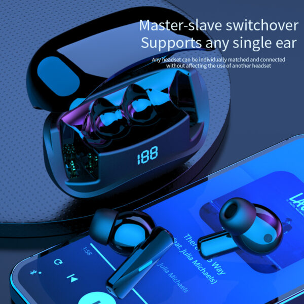 Real Active Noise Cancelling ANC + ENC Mate60 Earbuds - BT V5.3 - HD Call, Music, Game Earbud - Image 6