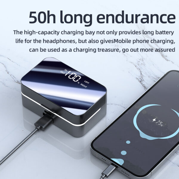 S30 TWS - BT V5.4 - HiFi Earbuds - 200+ Hours Backup Original Earbuds - Image 4